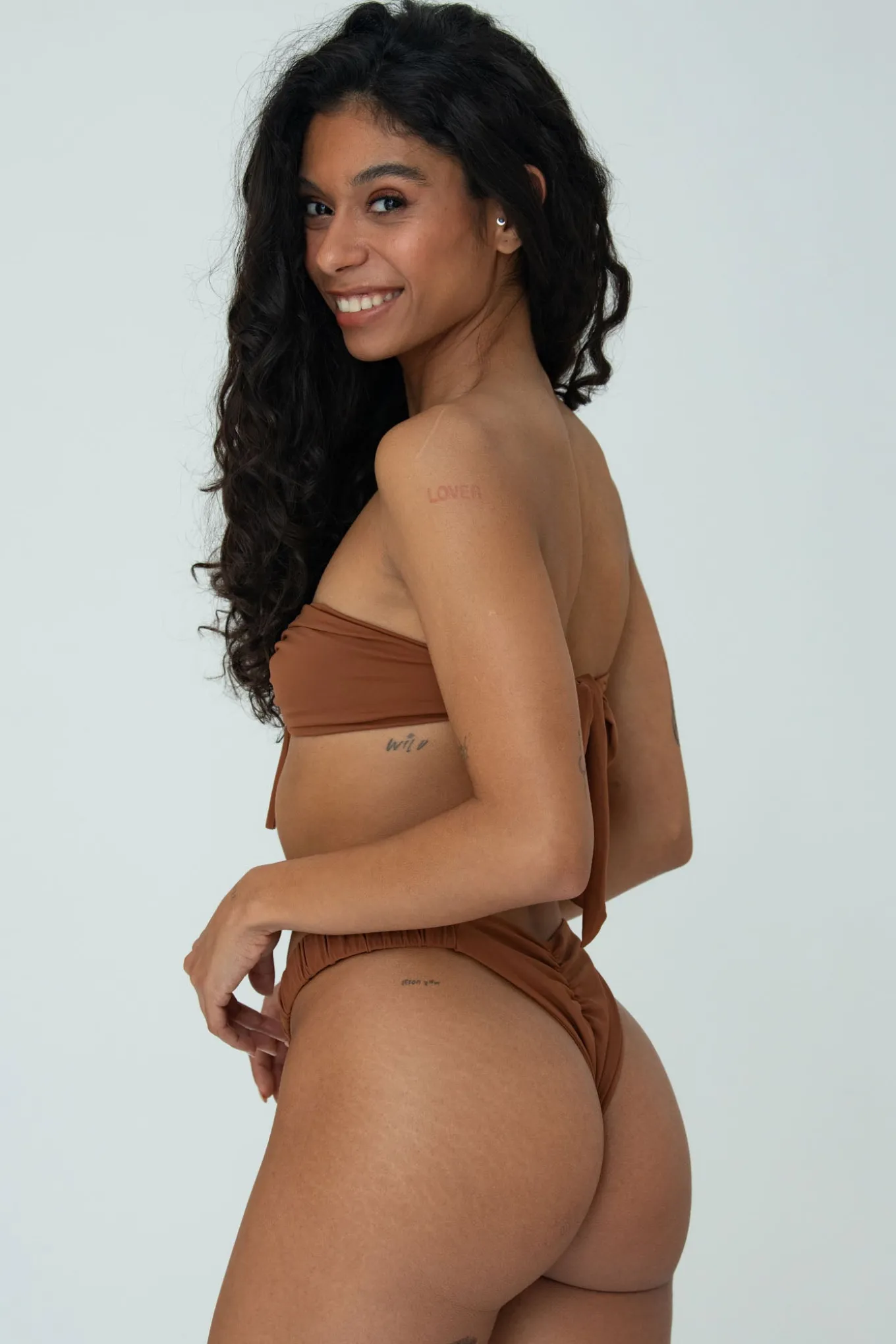 Bright Swimwear Bottom>IVY BOTTOM (BROWN)