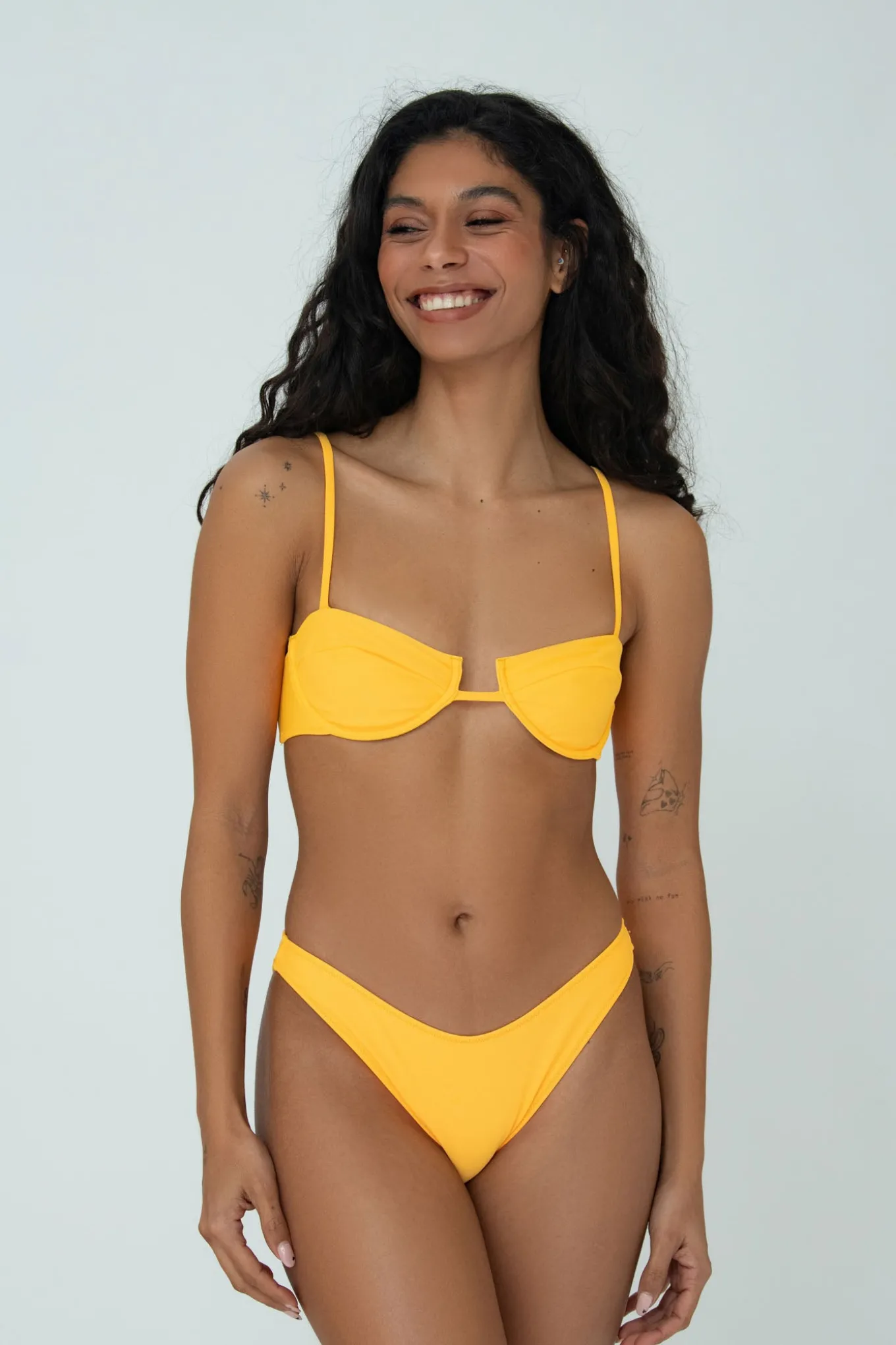 Bright Swimwear Tops>LOLA TOP (YELLOW)